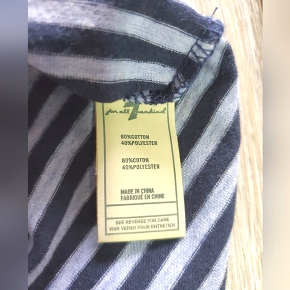 🇺🇲7 for All Mankind boys baby 3 pc outfit, distressed navy/ lt.blue 0-3M - Picture 9 of 14